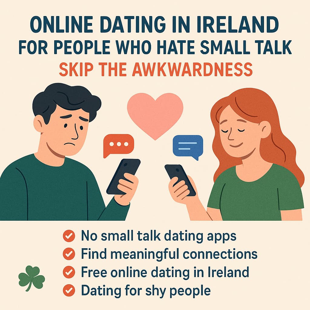 Dating24.ie Article - Online Dating in Ireland for People Who Hate Small Talk: Skip the Awkwardness